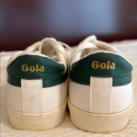 Gola Cream and Green Casual Sneakers - Picture 2 of 4